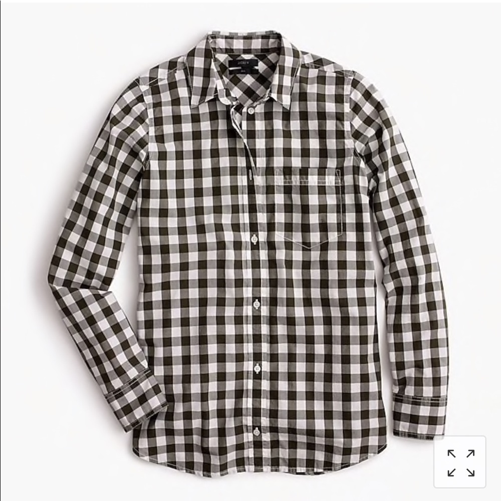 J.Crew Lightweight Boy Shirt in Oversized Gingham
